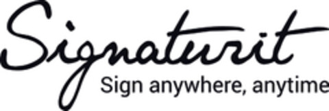 Signaturit Sign anywhere, anytime Logo (EUIPO, 28.09.2015)