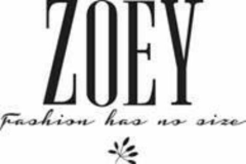 ZOEY Fashion has no size Logo (EUIPO, 08/30/2019)