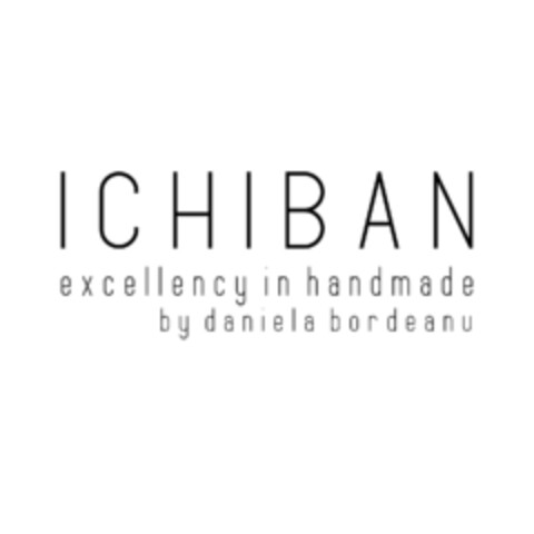 ICHIBAN excellency in handmade by daniela bordeanu Logo (EUIPO, 01/30/2020)