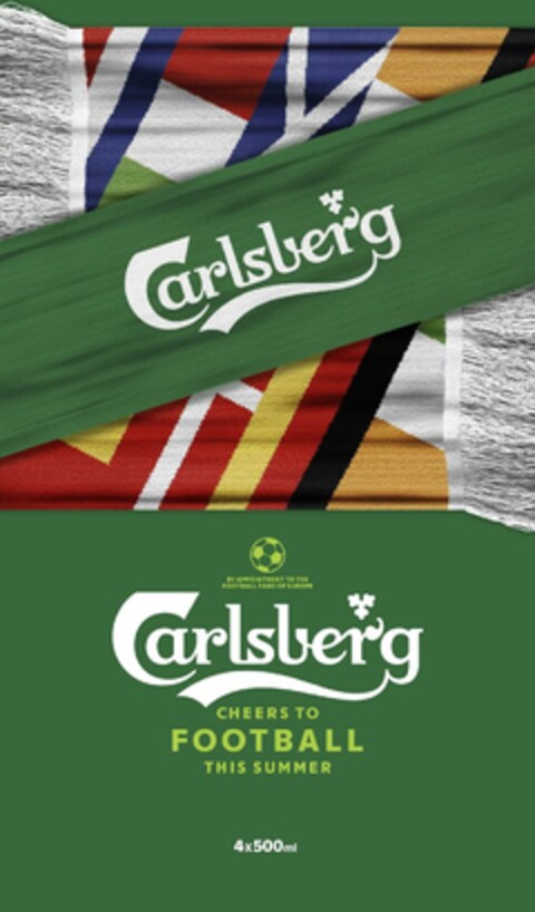 Carlsberg CHEERS TO FOOTBALL THIS SUMMER Logo (EUIPO, 29.03.2021)