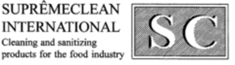 SC SUPRÊMECLEAN INTERNATIONAL Cleaning and sanitizing products for the food industry Logo (EUIPO, 10.04.2000)