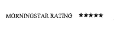 MORNINGSTAR RATING ***** Logo (EUIPO, 15.03.2001)