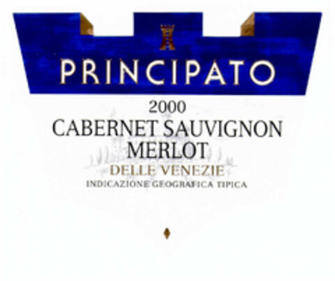 PRINCIPATO 2000 CABERNET SAUVIGNON MERLOT DELLE VENEZIE INDICAZIONE GEOGRAFICA TIPICA Logo (EUIPO, 25.10.2002)