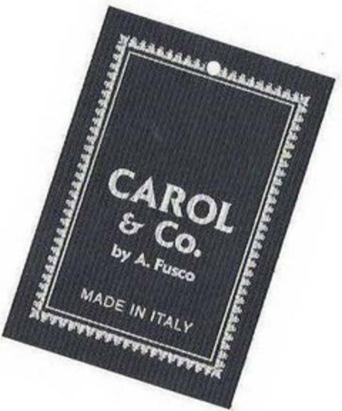 CAROL & CO. by A. Fusco MADE IN ITALY Logo (EUIPO, 11/20/2006)