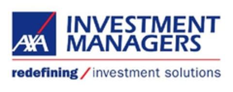 AXA INVESTMENT MANAGERS redefining investment solutions Logo (EUIPO, 12/10/2009)