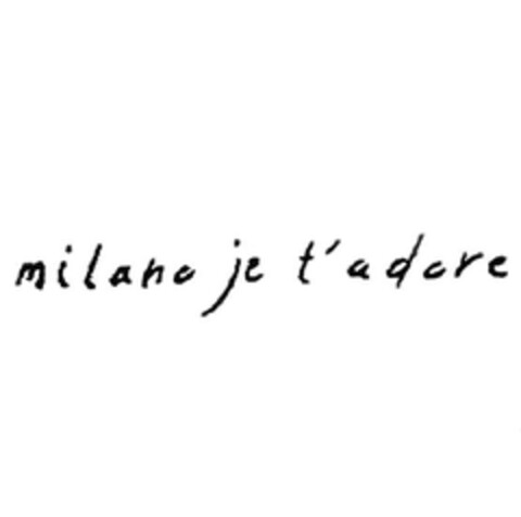 MILANO JE T'ADORE Logo (EUIPO, 03/03/2010)