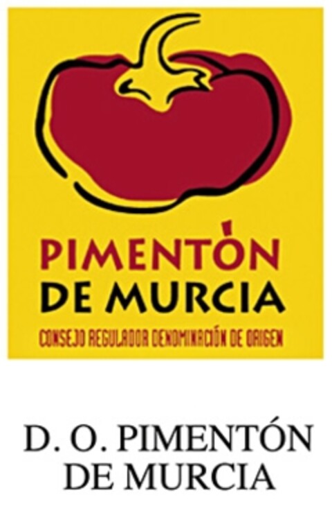 PIMENTÓN DE MURCIA D. O. PIMENTÓN DE MURCIA Logo (EUIPO, 25.02.2014)