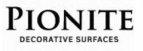 PIONITE DECORATIVE SURFACES Logo (EUIPO, 19.06.2014)