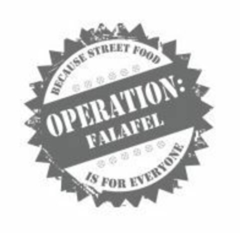 OPERATION FALAFEL BECAUSE STREET FOOD IS FOR EVERYONE Logo (EUIPO, 01/23/2020)