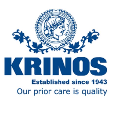 KRINOS Established since 1943 Our prior care is quality Logo (EUIPO, 09.03.2020)