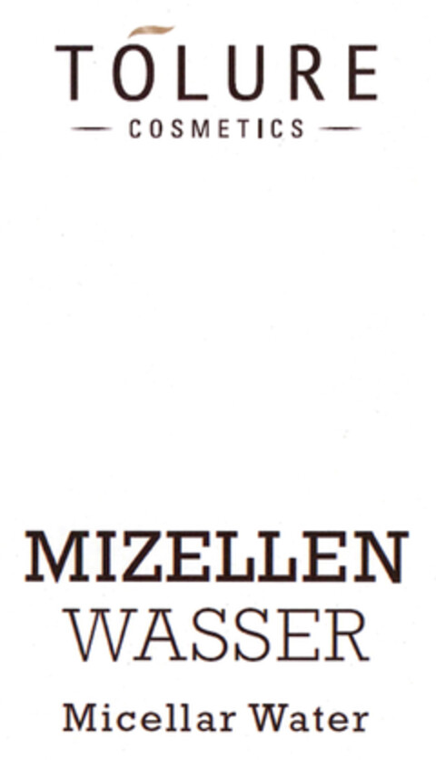 TOLURE COSMETICS MIZELLEN WASSER Micellar Water Logo (EUIPO, 08.03.2022)