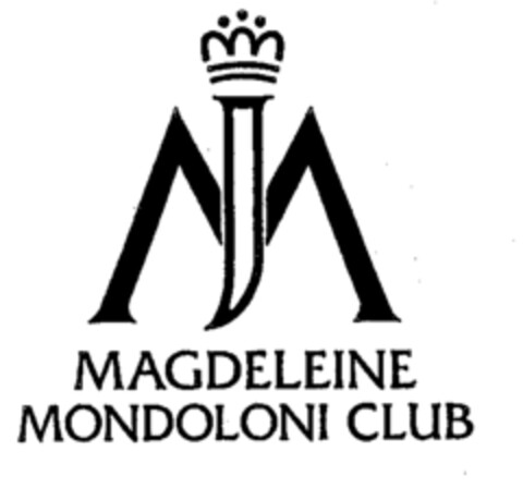 MJ MAGDELEINE MONDOLONI CLUB Logo (EUIPO, 14.08.1996)