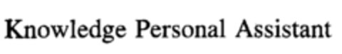 Knowledge Personal Assistant Logo (EUIPO, 02/18/1999)