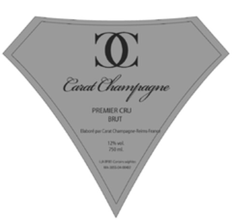 Carat Champagne PREMIER CRU BRUT Logo (EUIPO, 09/10/2010)