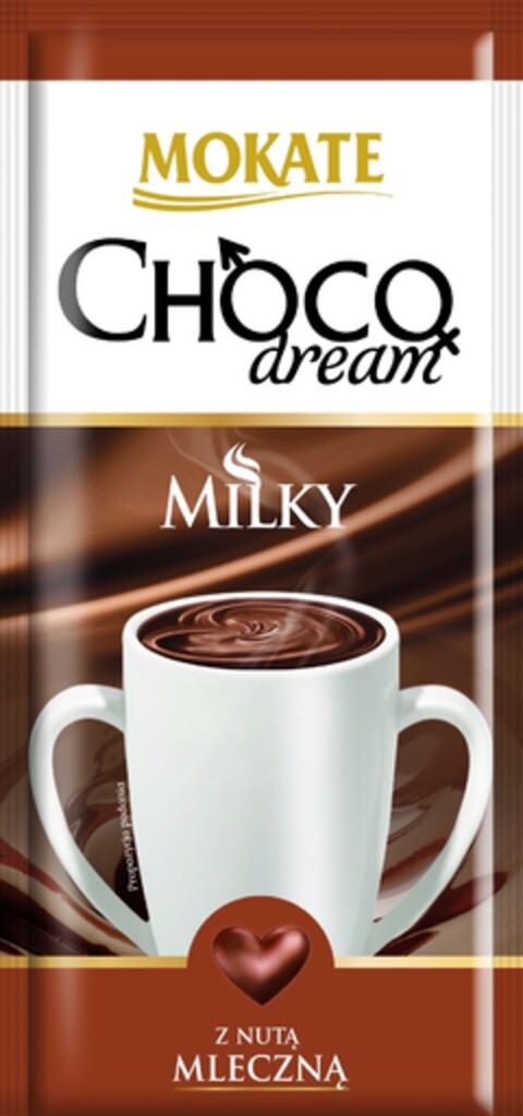 MOKATE CHOCOdream MILKY Z NUTĄ MLECZNĄ Logo (EUIPO, 23.08.2011)