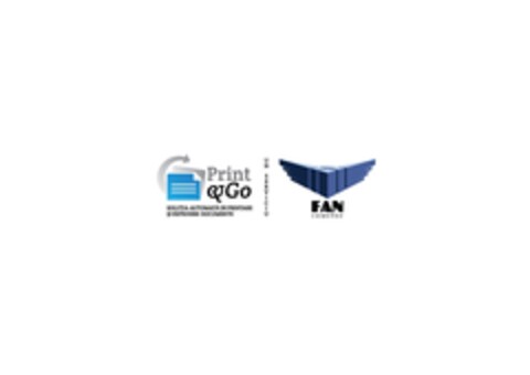 PRINT&GO. Solutia automata de printare si expediere documente. Un serviciu FAN COURIER Logo (EUIPO, 04/11/2013)