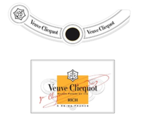 VCP - Veuve Clicquot - Veuve Clicquot -Vve Clicquot Ponsardin - Maison Fondée en 1772 - RICH - A Reims France Logo (EUIPO, 19.07.2013)