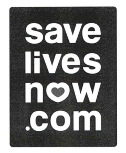 savelivesnow.com Logo (EUIPO, 21.10.2013)