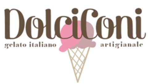 DOLCI CONI GELATO ITALIANO ARTIGIANALE Logo (EUIPO, 22.06.2015)