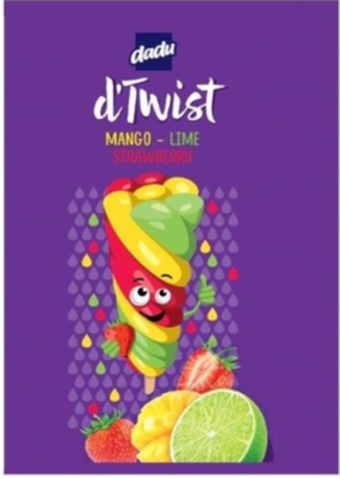 dadu d'TWIST MANGO - LIME STRAWBERRY Logo (EUIPO, 06.12.2016)