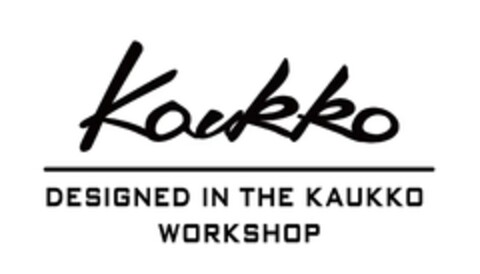 kaukko DESIGNED IN THE KAUKKO WORKSHOP Logo (EUIPO, 10/14/2021)