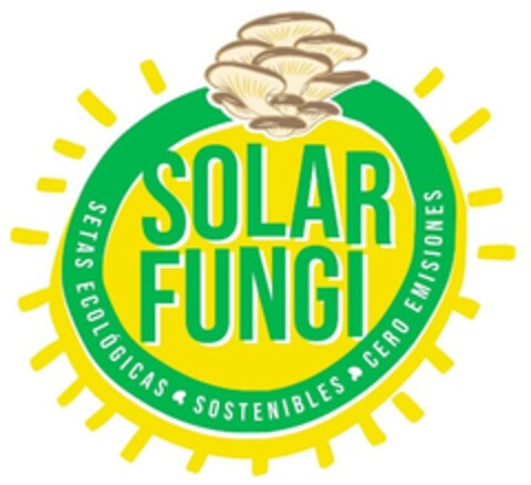 FUNGI SOLAR SETAS ECOLÓGICAS  SOSTENIBLES CERO EMISIONES Logo (EUIPO, 14.02.2023)