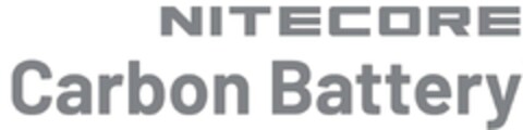 NITECORE Carbon Battery Logo (EUIPO, 02/07/2024)