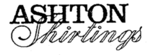 ASHTON Shirtings Logo (EUIPO, 16.10.1996)