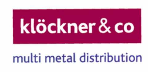 klöckner & co multi metal distribution Logo (EUIPO, 11/24/1997)