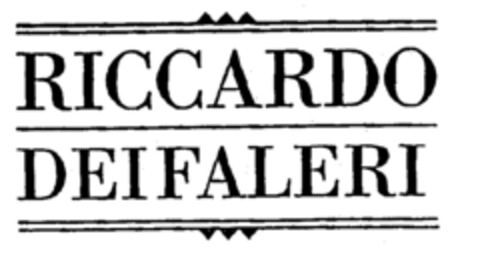 RICCARDO DEIFALERI Logo (EUIPO, 03/25/1998)