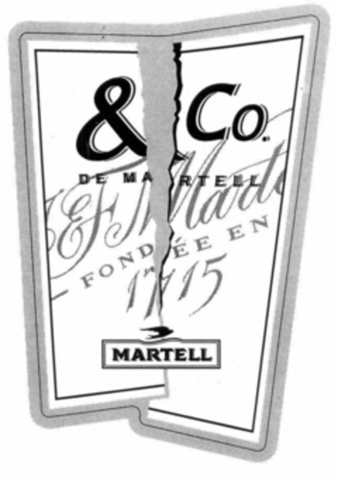 & Co. DE MARTELL FONDÉE EN 1715 MARTELL Logo (EUIPO, 31.03.1998)