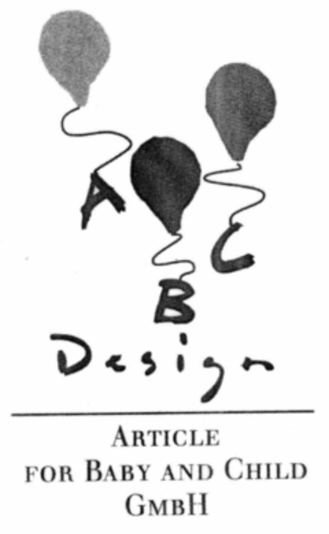 A B C Design ARTICLE FOR BABY AND CHILD GMBH Logo (EUIPO, 06.07.1999)