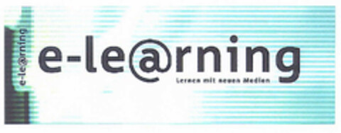 e-le@rning Lernen mit neuen Medien Logo (EUIPO, 05/10/2001)