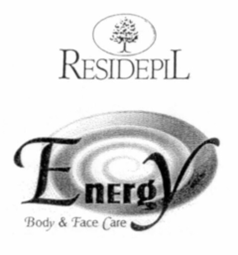 RESIDEPIL Energy Body & Face Care Logo (EUIPO, 04/03/2002)