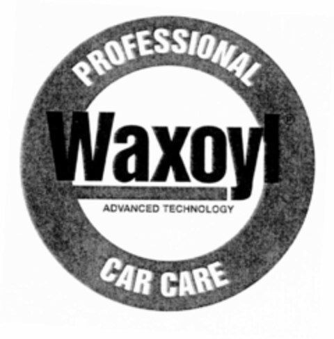 PROFESSIONAL Waxoyl ADVANCED TECHNOLOGY CAR CARE Logo (EUIPO, 26.09.2002)