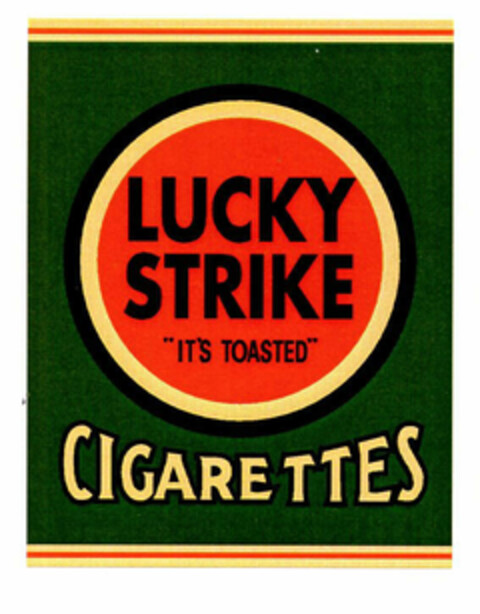 LUCKY STRIKE "IT'S TOASTED" CIGARETTES Logo (EUIPO, 11/22/2002)