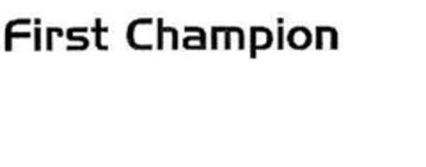 First Champion Logo (EUIPO, 07.06.2006)