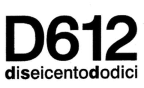 D612diseicentododici Logo (EUIPO, 17.07.2007)