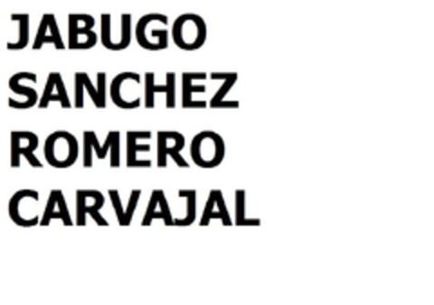 JABUGO SANCHEZ ROMERO CARVAJAL Logo (EUIPO, 13.04.2009)