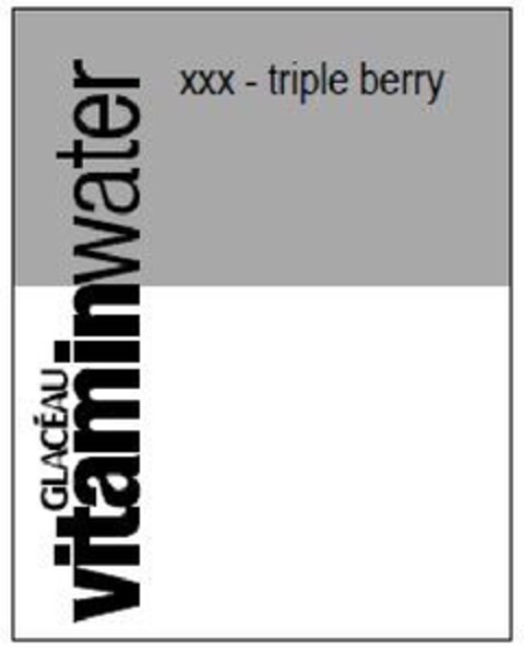 GLACEAU VITAMINWATER XXX - TRIPLE BERRY Logo (EUIPO, 10.03.2010)