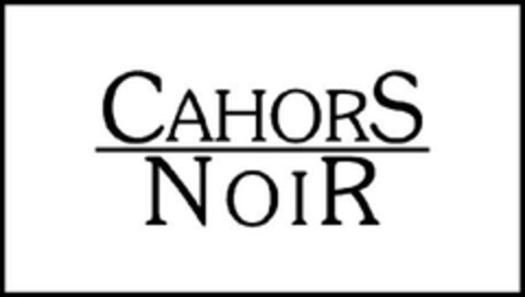 CAHORS NOIR Logo (EUIPO, 11/04/2010)