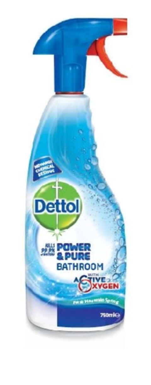 DETTOL POWER & PURE BATHROOM WITH ACTIVE OXYGEN Logo (EUIPO, 09/20/2011)