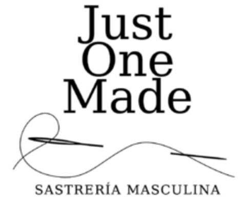 JUST ONE MADE SASTRERÍA MASCULINA Logo (EUIPO, 13.01.2014)