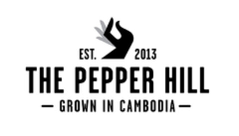 Est. 2013 THE PEPPER HILL GROWN IN CAMBODIA Logo (EUIPO, 10/06/2014)