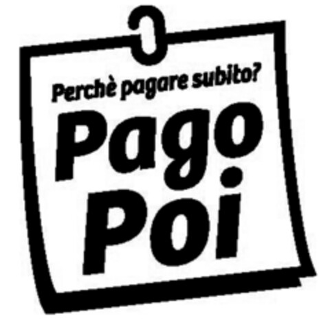 Perchè pagare subito? Pago Poi Logo (EUIPO, 07.07.2015)