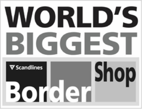 WORLD'S BIGGEST Scandlines Border Shop Logo (EUIPO, 01.10.2015)