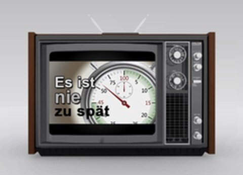 es ist nie zu spät Logo (EUIPO, 25.03.2016)