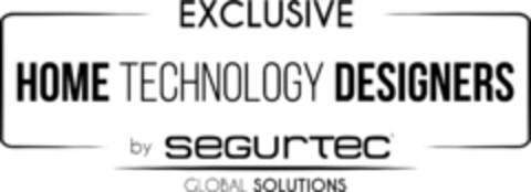 EXCLUSIVE HOME TECHNOLOGY DESIGNERS by Segurtec Global Solutions Logo (EUIPO, 04/23/2018)