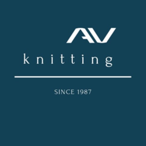 AV KNITTING Since 1987 Logo (EUIPO, 04/18/2019)