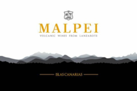 MALPEI VOLCANIC WINES FROM LANZAROTE ISLAS CANARIAS Logo (EUIPO, 29.01.2020)